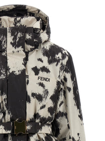 Fendi Frosted Fauna Ski Jacket Gold