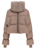 Rick Owens Funnel Neck Down Jacket Blue
