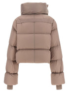 Rick Owens Funnel Neck Down Jacket Blue, view 2