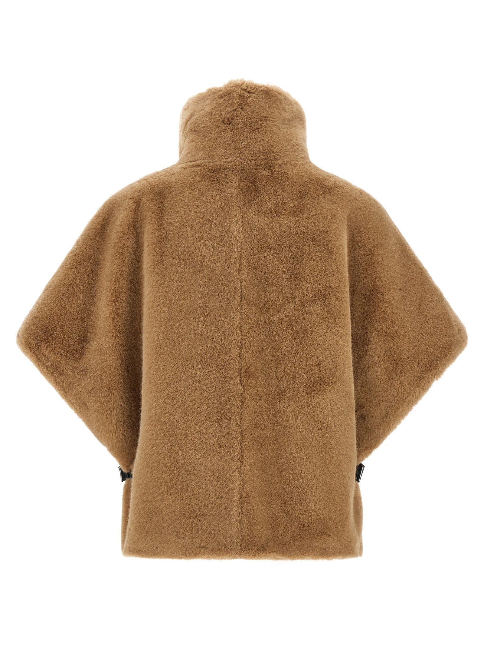 Pinko Fur Cape Beige