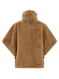 Pinko Fur Cape Beige
