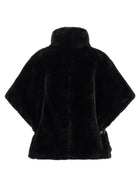 Pinko Fur Cape Black