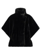 Pinko Fur Cape Black