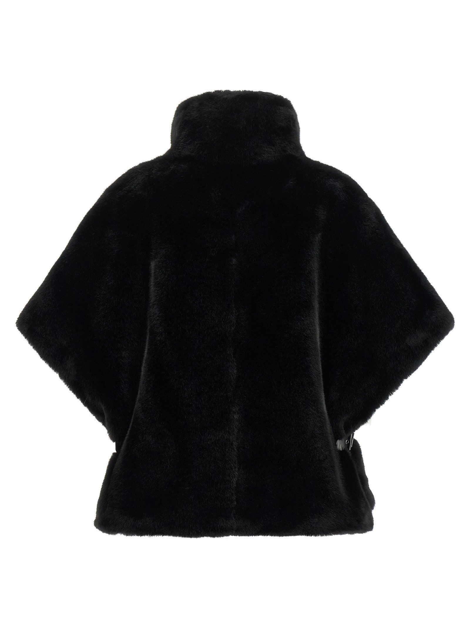 Pinko Fur Cape Black