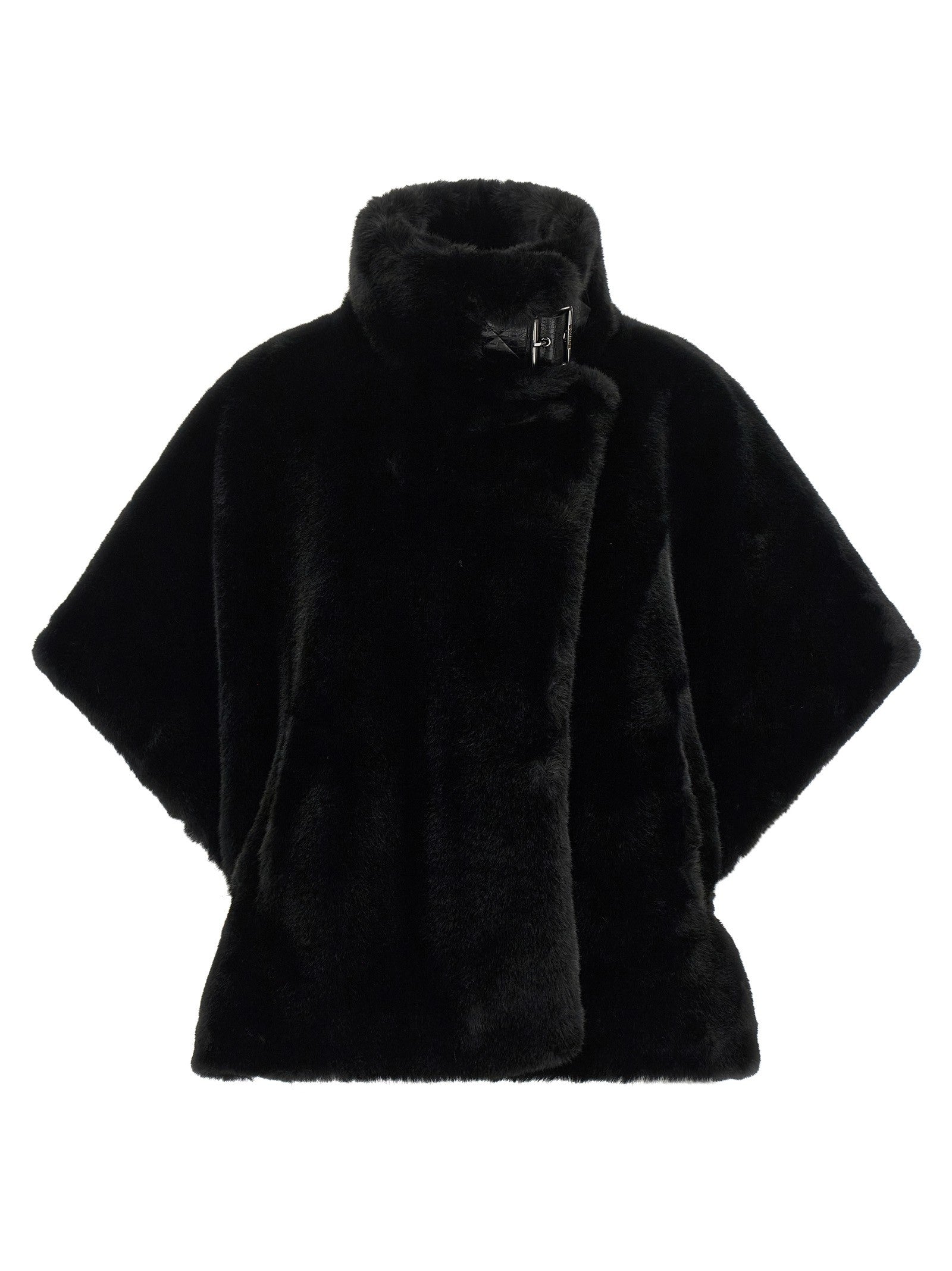 Pinko Fur Cape Black