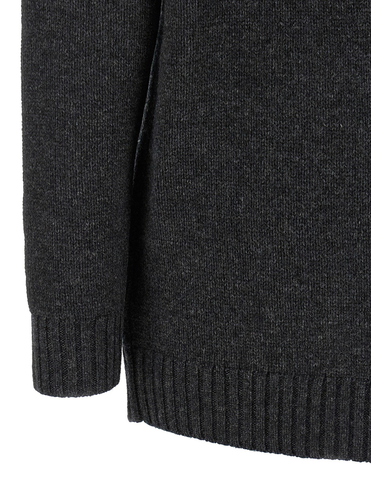 Lauren Ralph Lauren Fur Insert Cardigan Grey