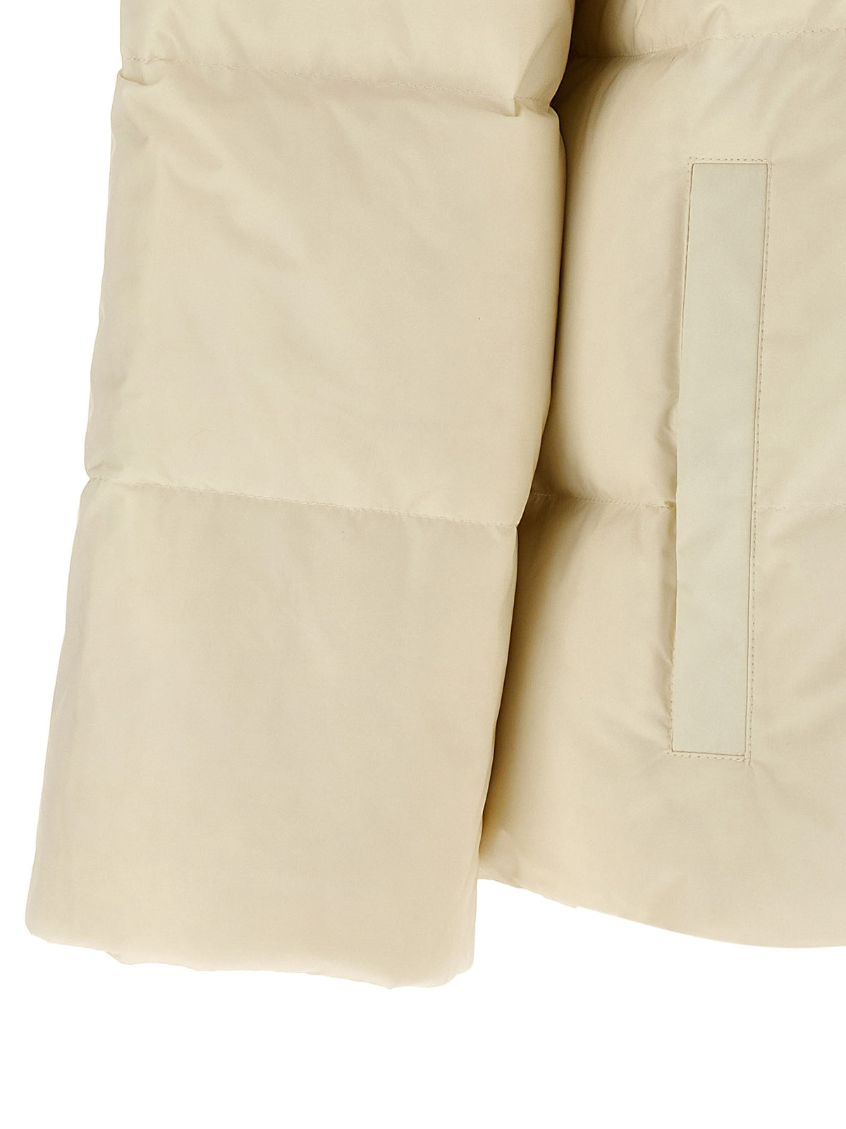 Yves Salomon Army Fur Insert Down Jacket White, view 4
