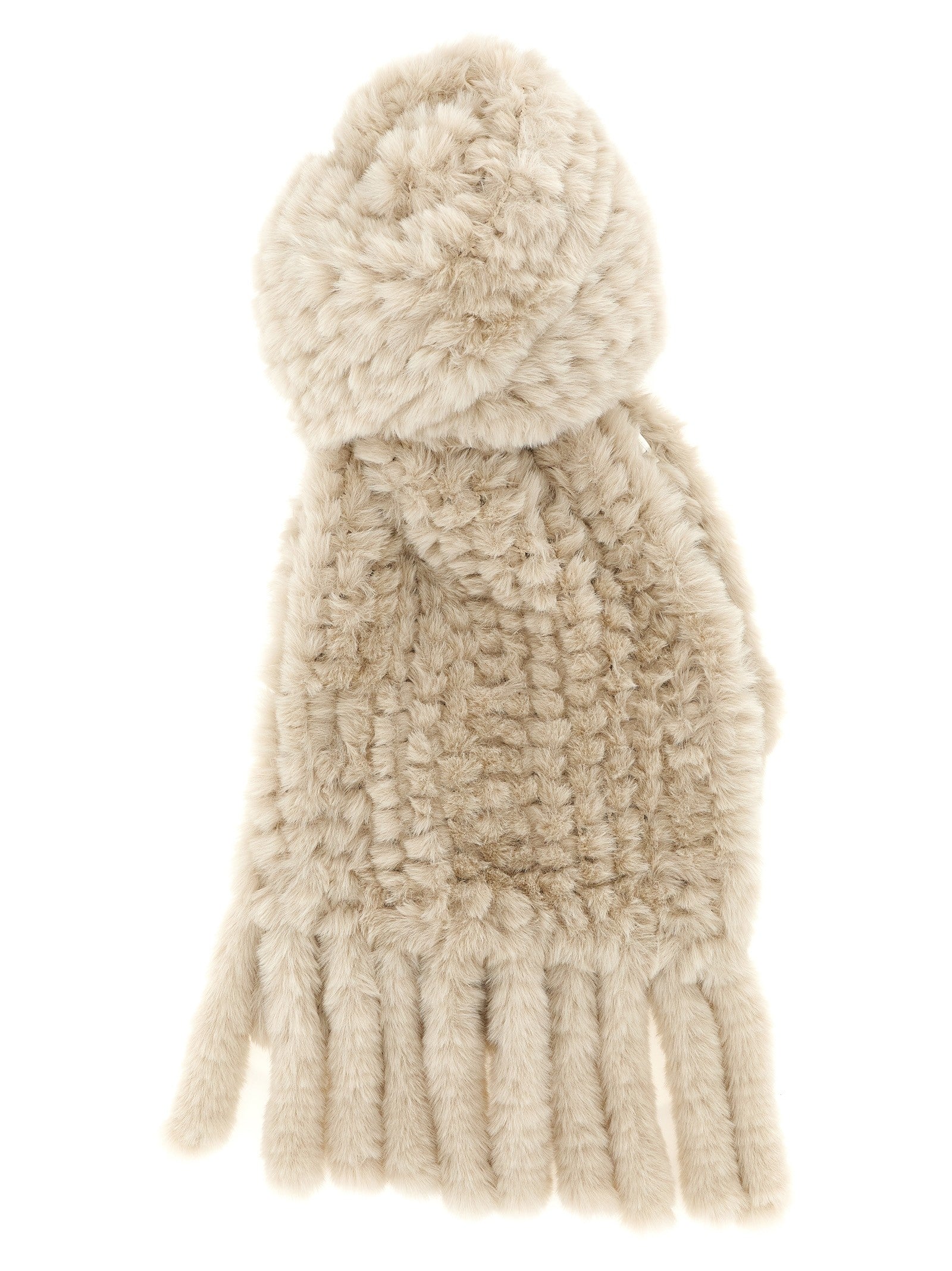Pinko Fur Scarf Grey