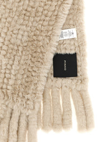 Pinko Fur Scarf Grey