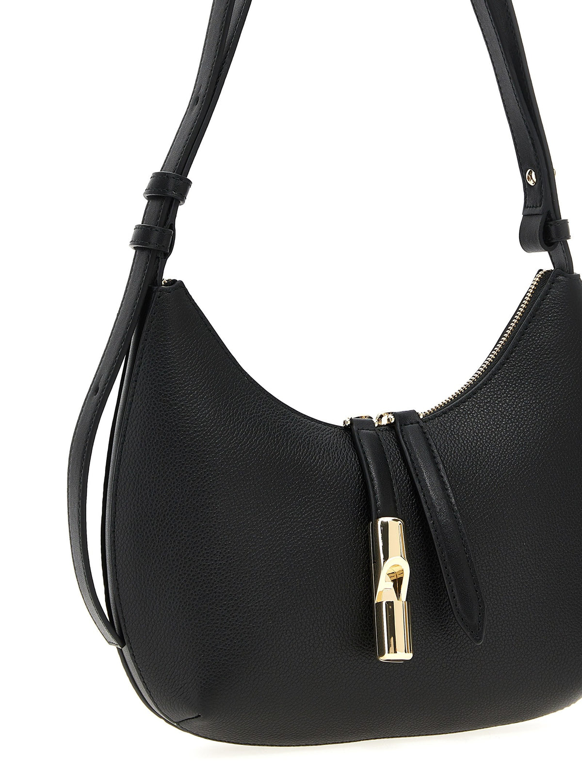 Furla Furla Goccia Small Shoulder Bag Black, view 3