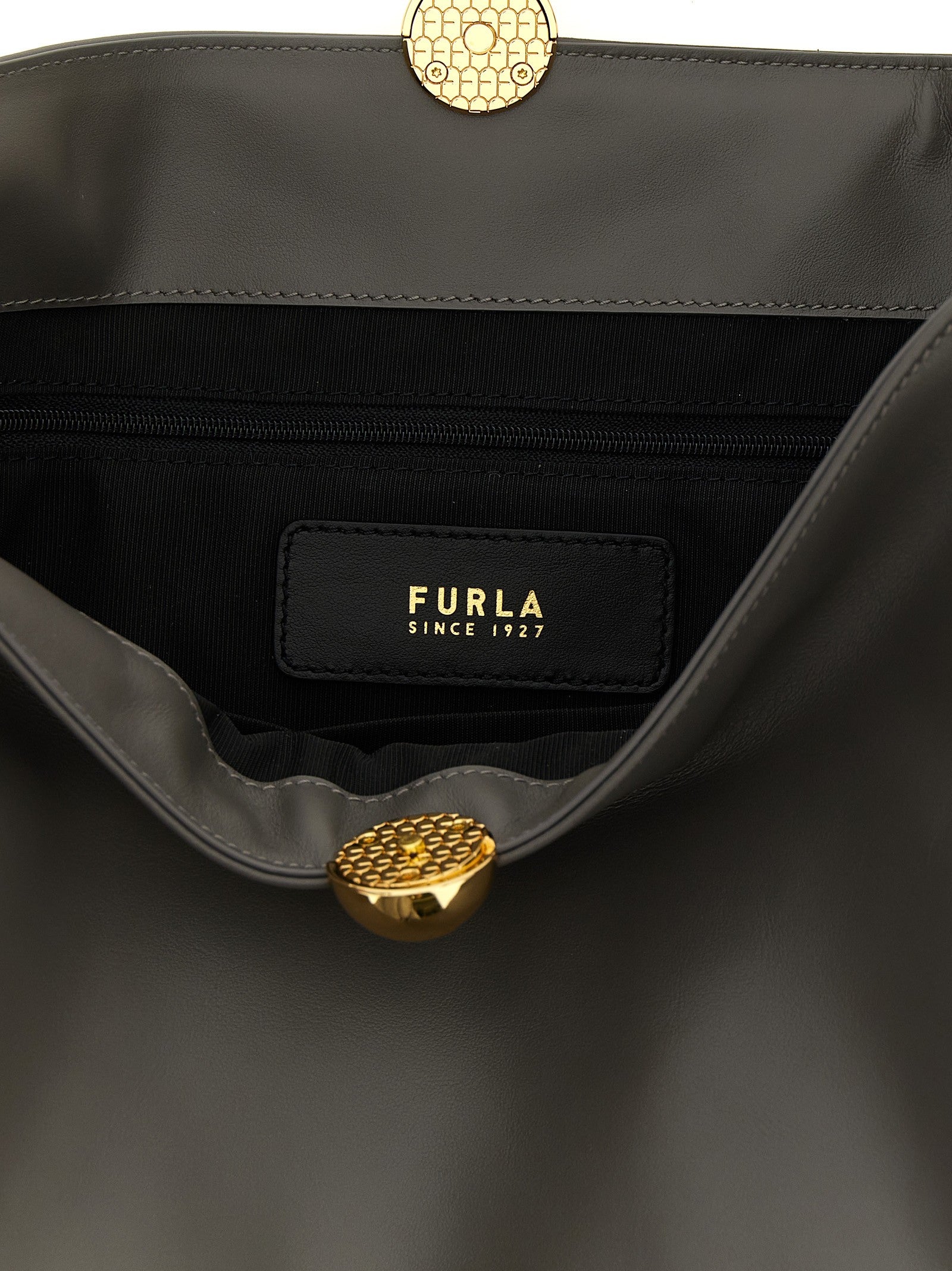 Furla Furla Sfera Soft Large Shoulder Bag Grey