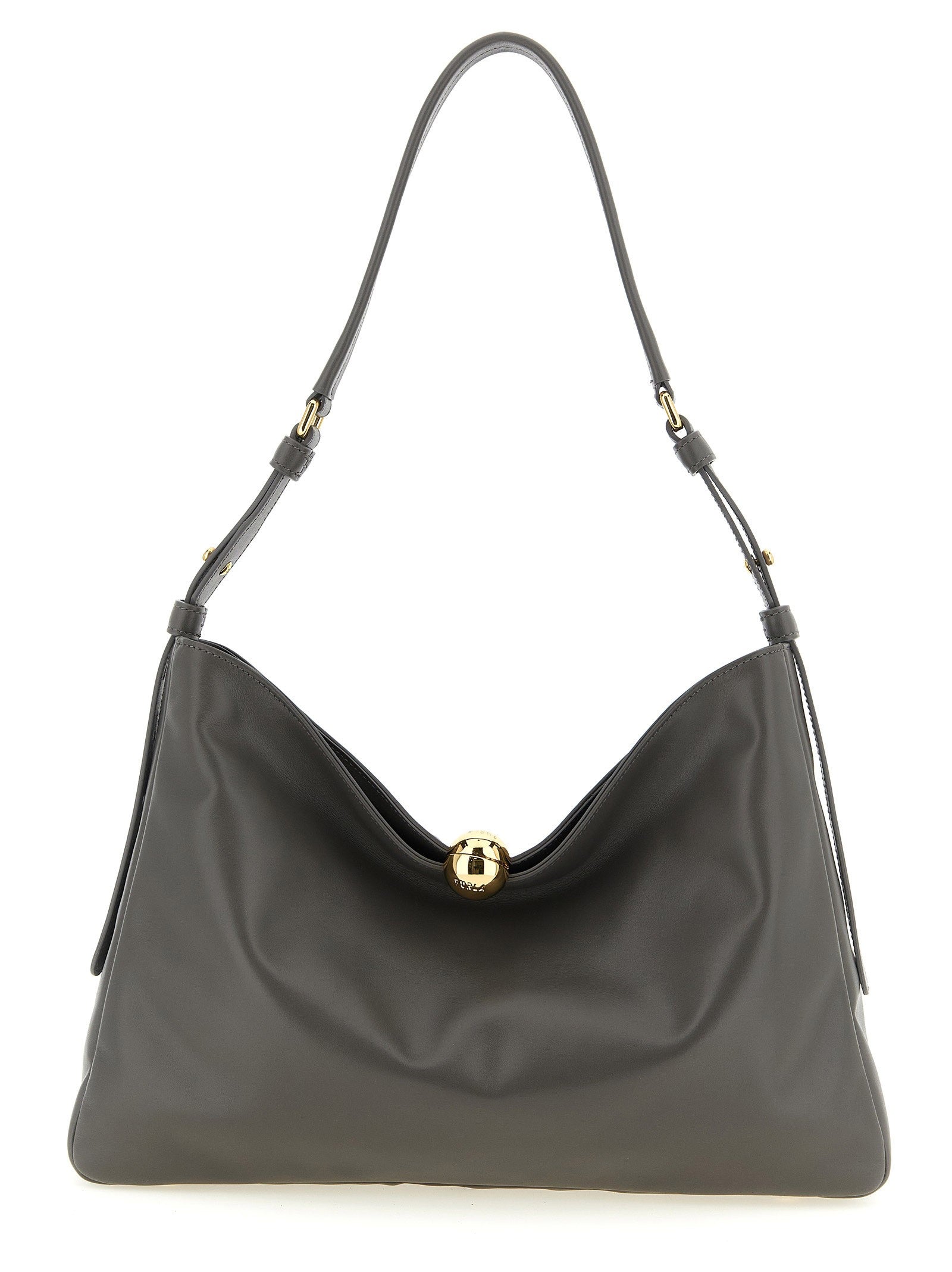 Furla Furla Sfera Soft Large Shoulder Bag Grey