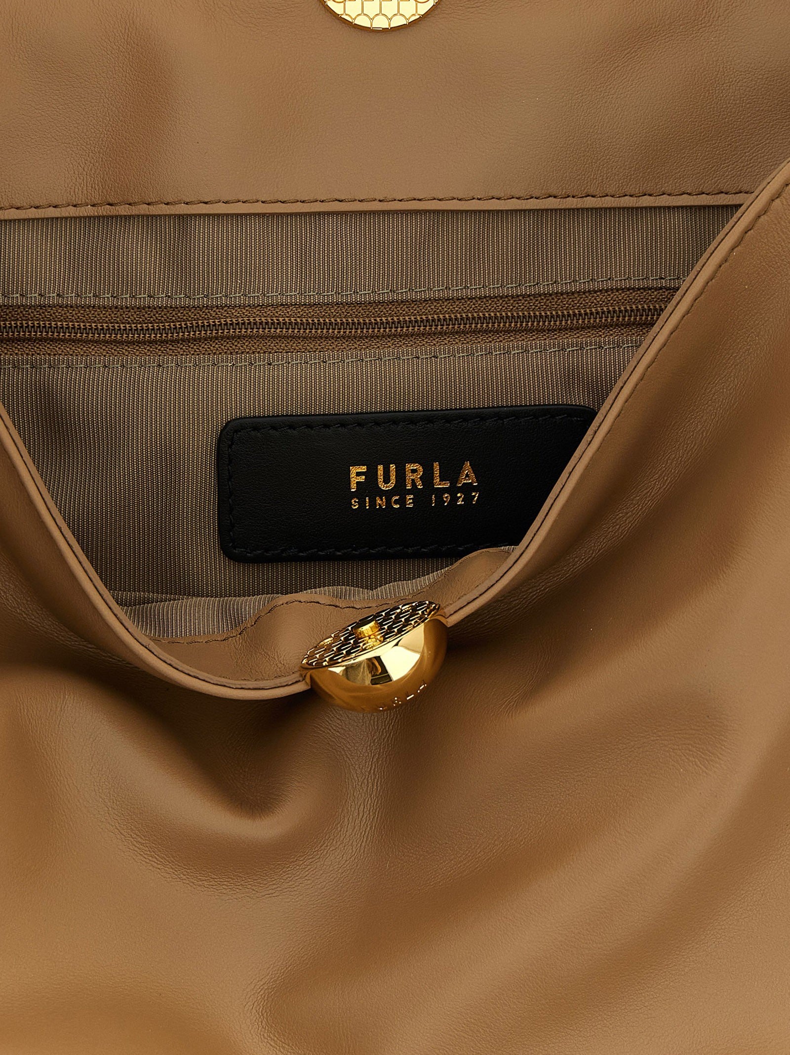 Furla Furla Sfera Soft Large Shoulder Bag Beige