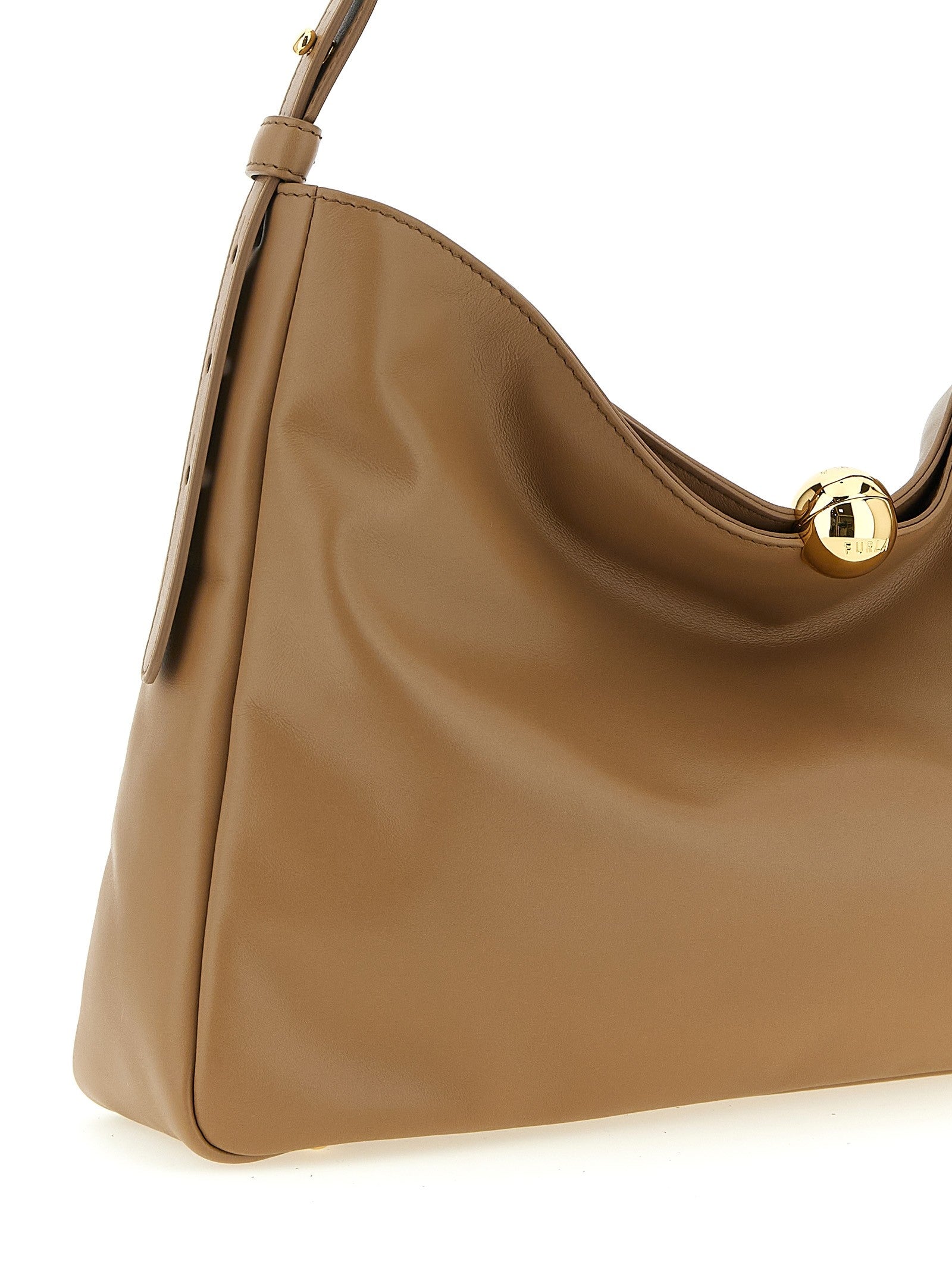 Furla Furla Sfera Soft Large Shoulder Bag Beige
