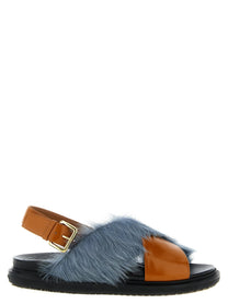 Marni Fussbett Sandals Gold