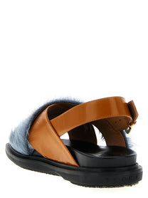 Marni Fussbett Sandals Gold