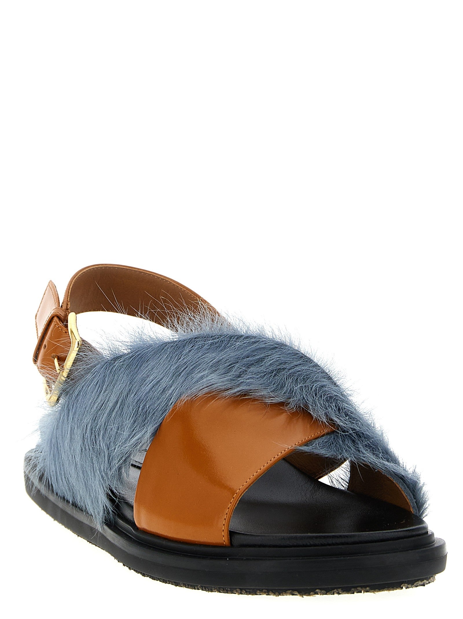Marni Fussbett Sandals Gold