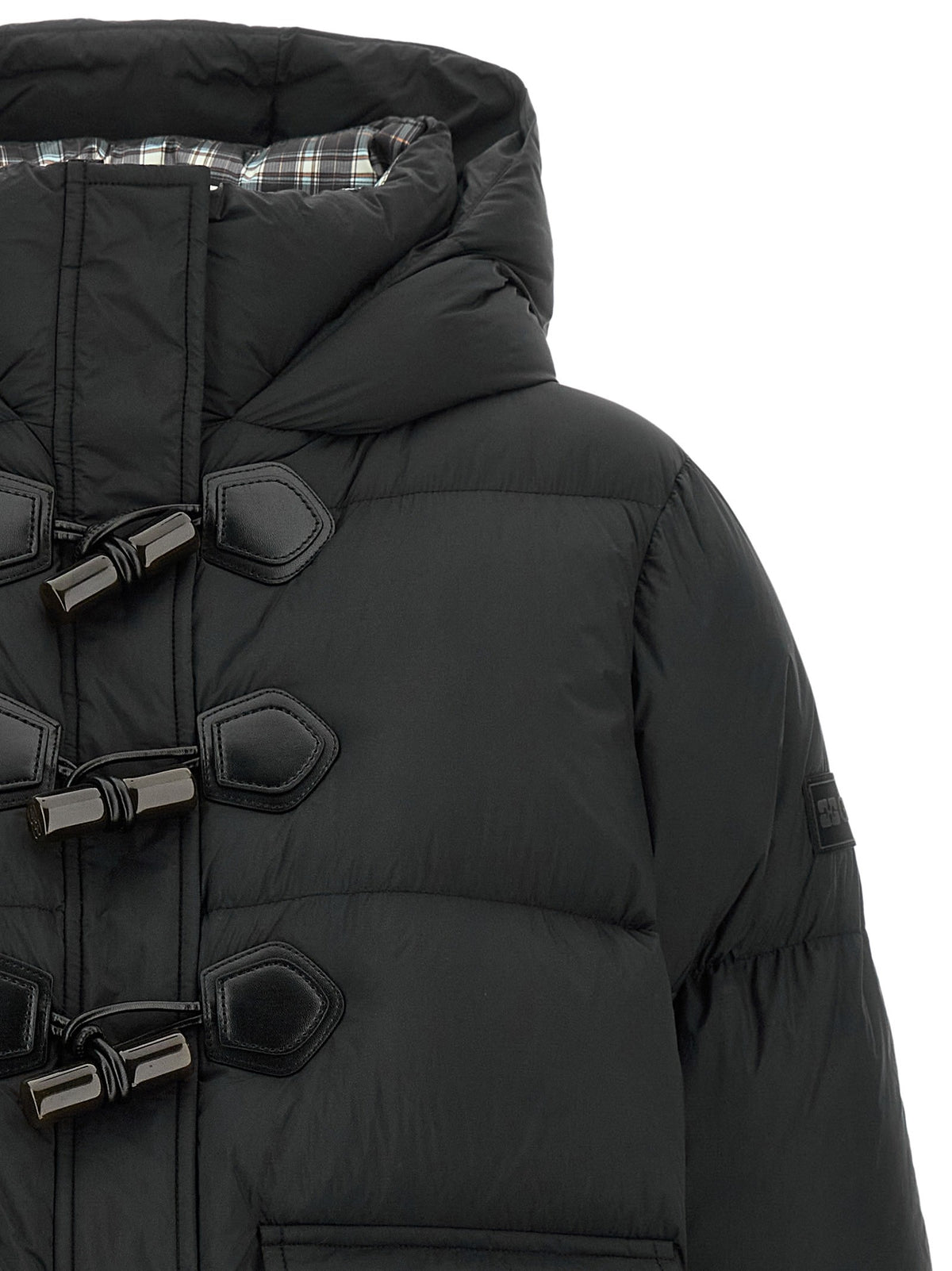 Ganni Future Nylon Black Down Jacket Black