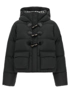 Ganni Future Nylon Black Down Jacket Black