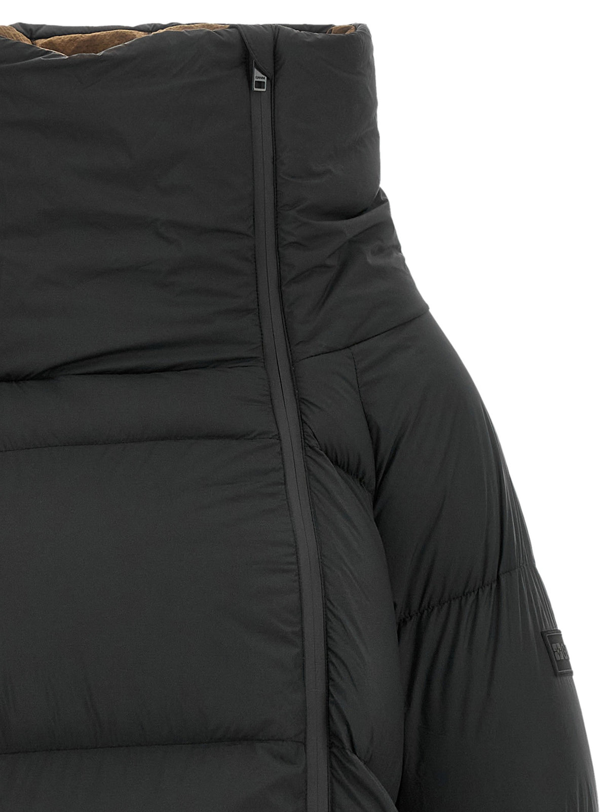 Ganni Future Nylon Down Jacket Grey