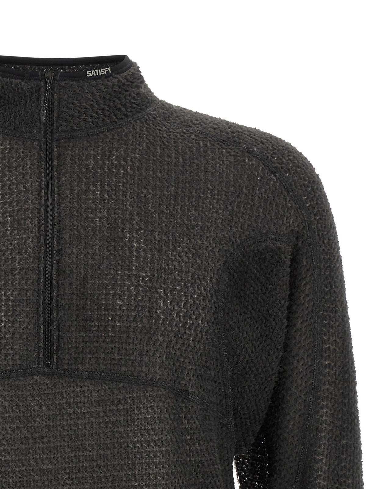 SATISFY Fuzzfleece AD Sweatshirt Black, view 3