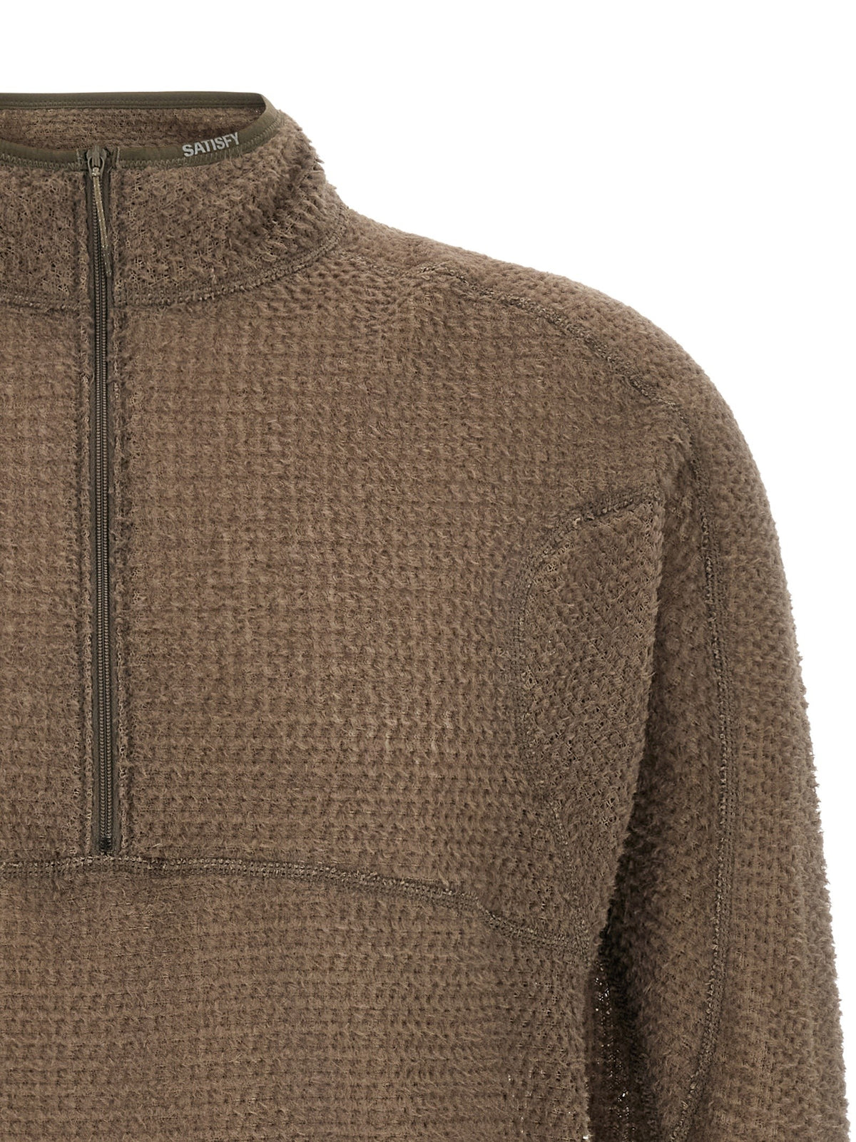 SATISFY Fuzzfleece AD Sweatshirt Brown, view 3