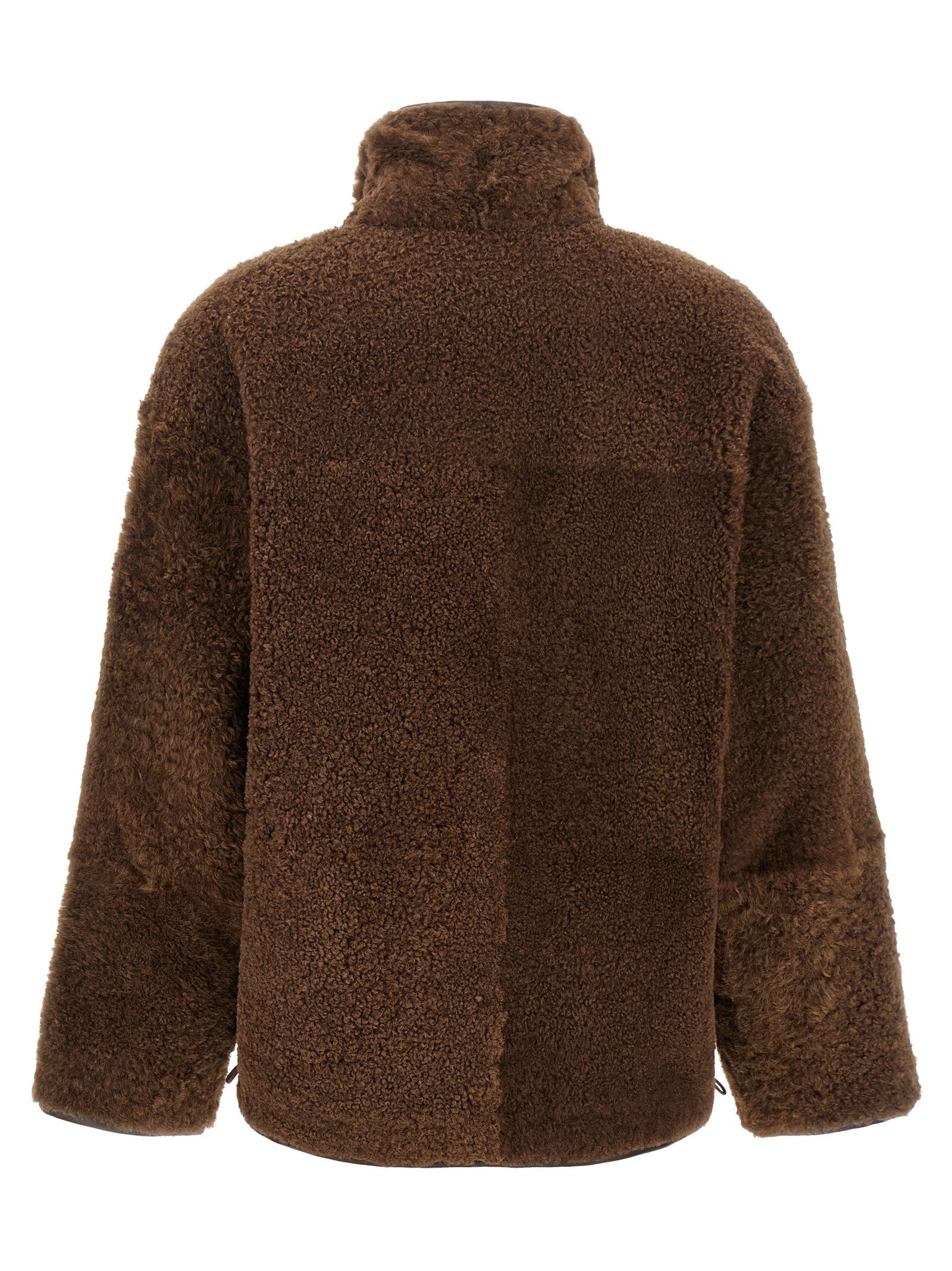 Brunello Cucinelli Fuzzy Reversible Jacket Brown