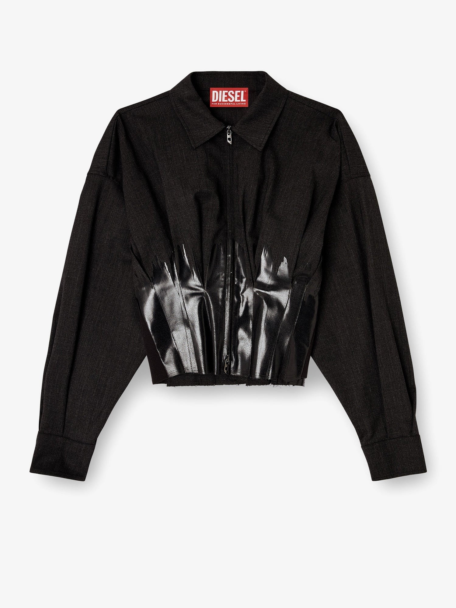 Diesel Women's Anbu Virgin Wool Blend Jacket Black