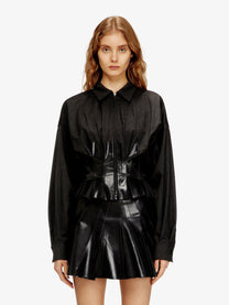 Diesel Women's Anbu Virgin Wool Blend Jacket Black