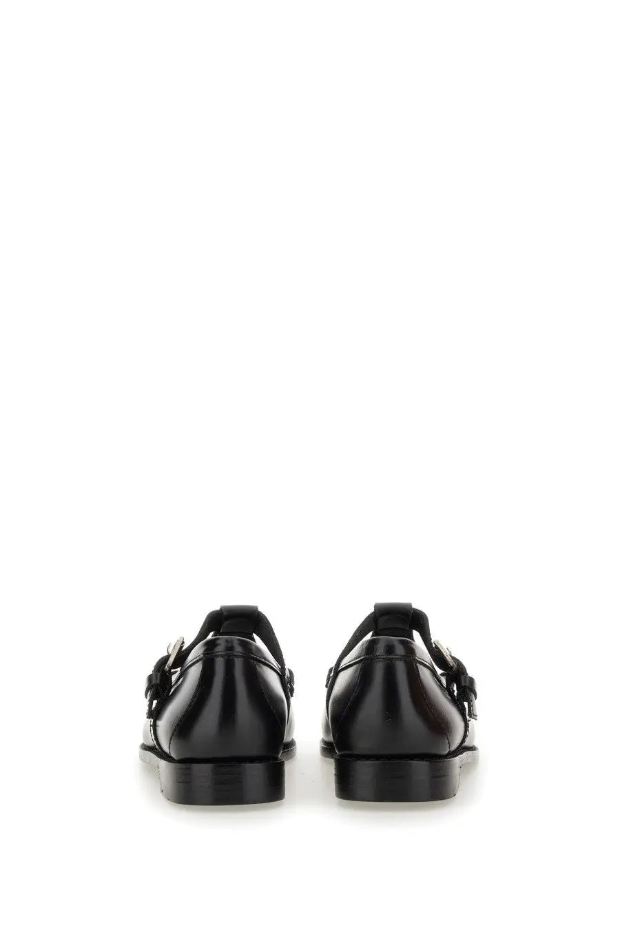 G.H. Bass women’s Mary Jane loafer in black patent leather with a sleek glossy finish and distinctive t-strap design