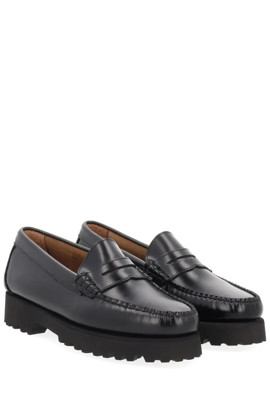 G.H. BASS Women's Moccasin Weejuns 90S Penny Black, view 2