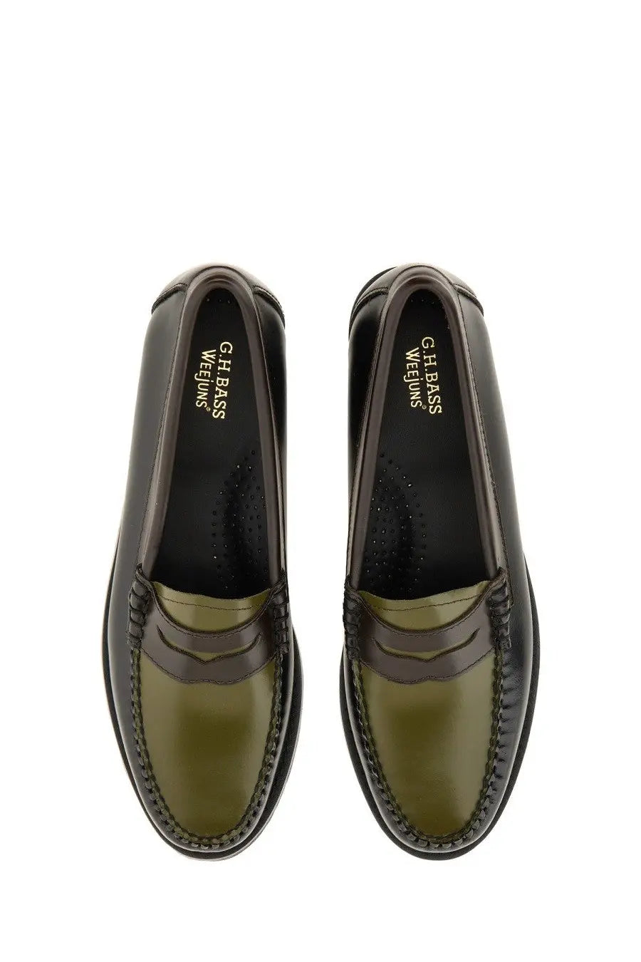 G.H. BASS Women's Moccasin Weejuns Tricolour Penny Multicolor, view 6