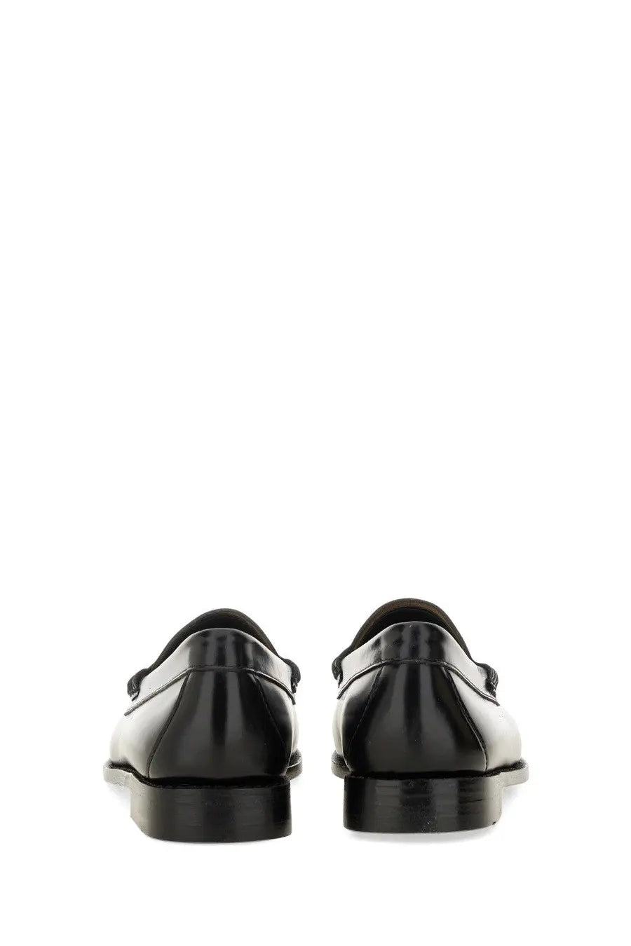 Gh bass women’s penny loafer black patent leather slip-on with sleek glossy finish and classic design