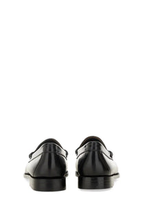 Gh bass women’s penny loafer black patent leather slip-on with sleek glossy finish and classic design