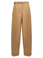 Jil Sander Gabardine Belt Pants Beige