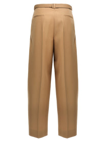 Jil Sander Gabardine Belt Pants Beige