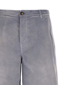 PRADA Gabardine Bermuda Shorts Grey