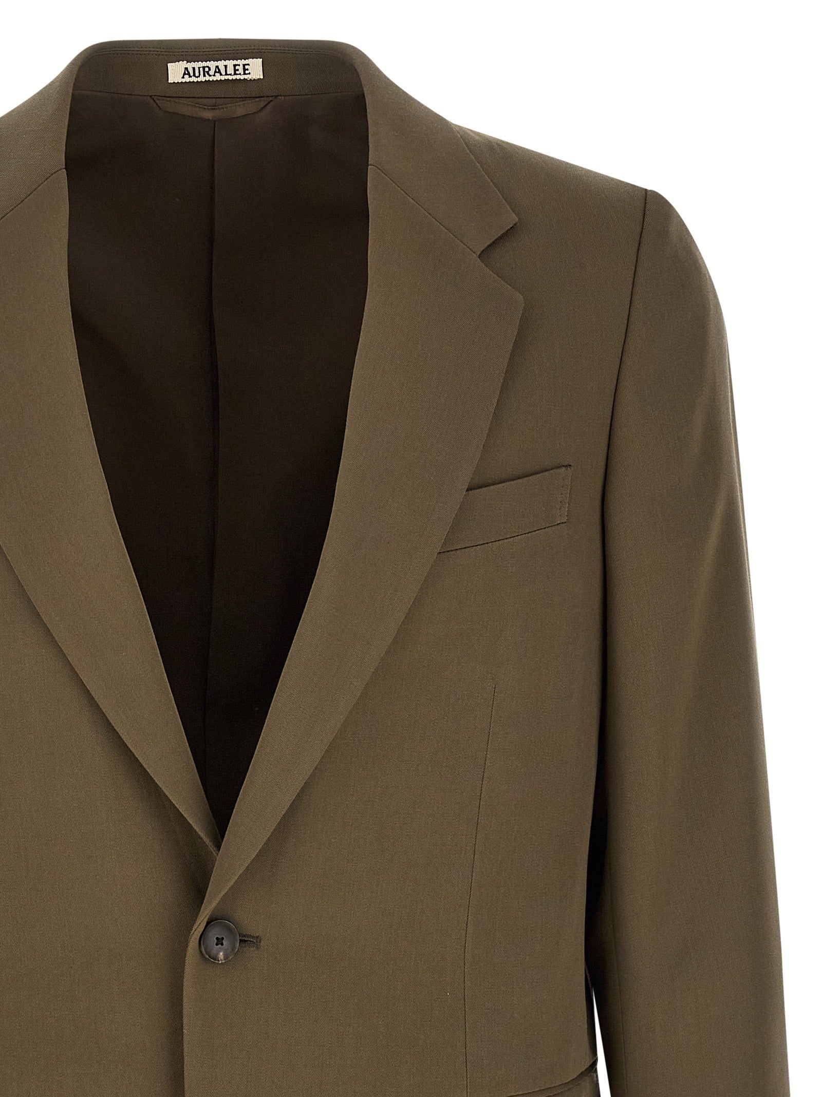 AURALEE Gabardine Blazer Jacket Green