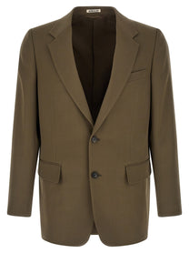 AURALEE Gabardine Blazer Jacket Green