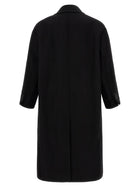 Ami Paris Gabardine Coat Black