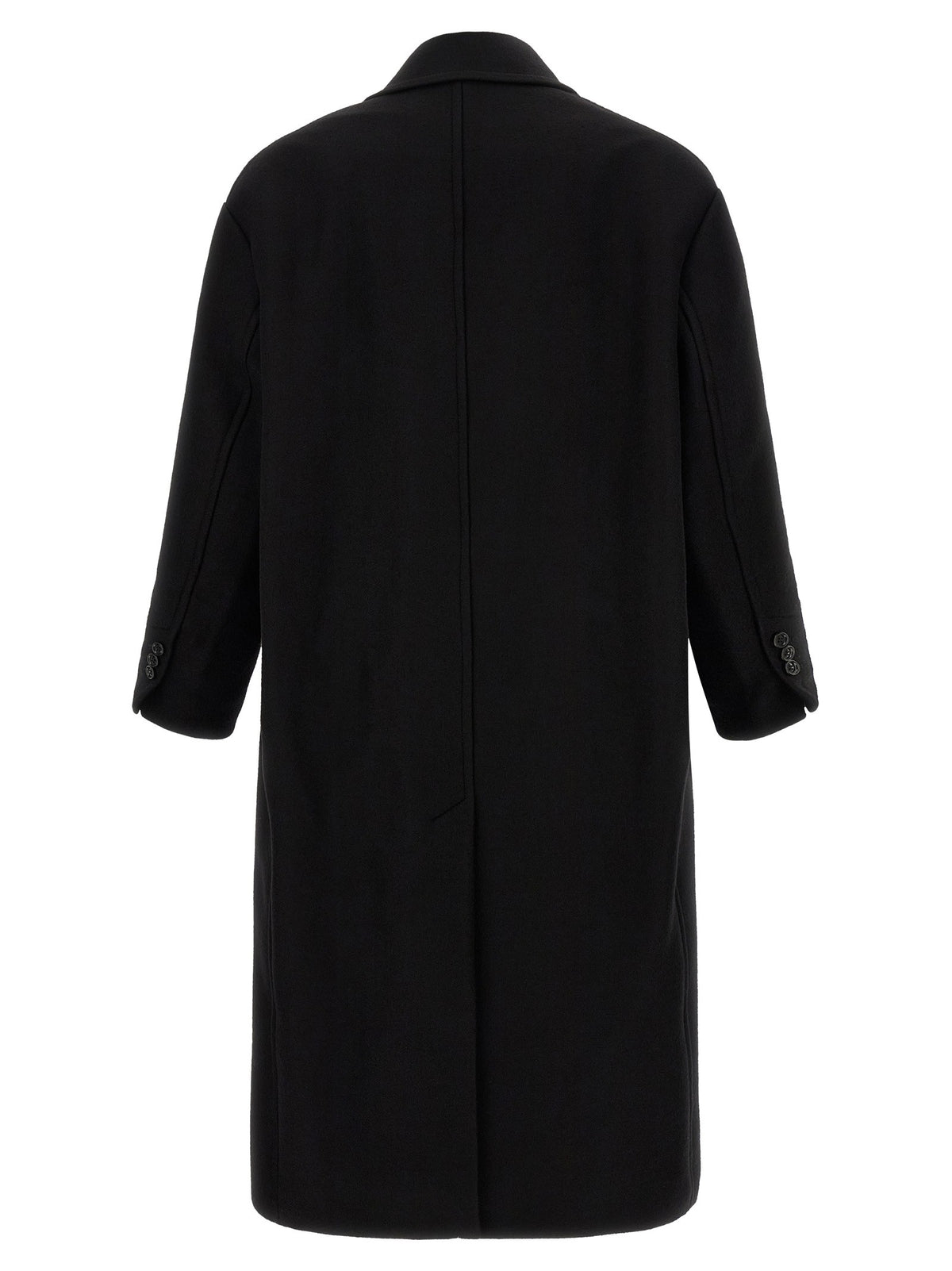 Ami Paris Gabardine Coat Black