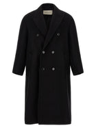 Ami Paris Gabardine Coat Black