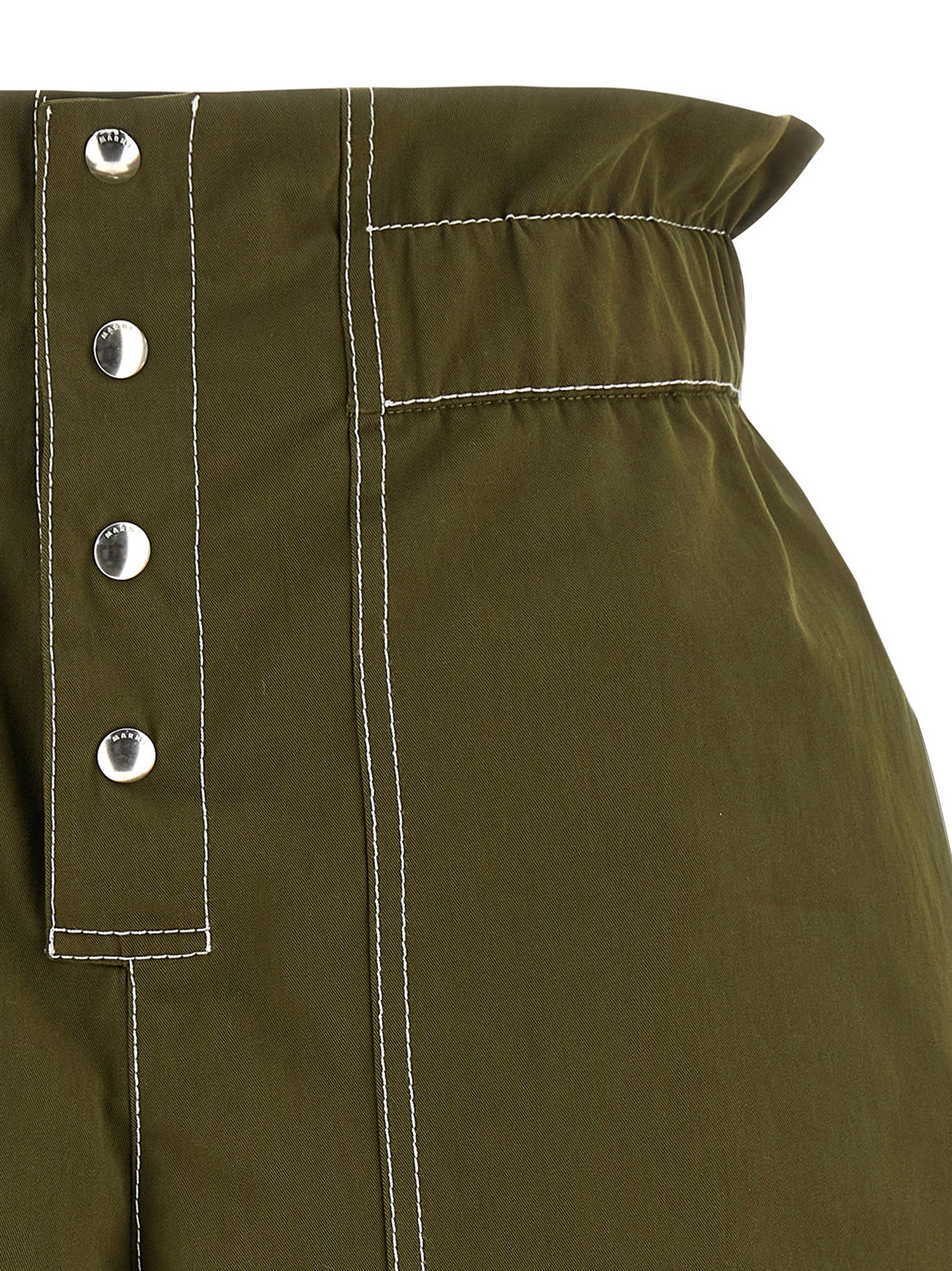 Marni Gabardine Shorts Green