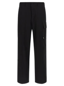 Fendi Gabardine Trousers Black