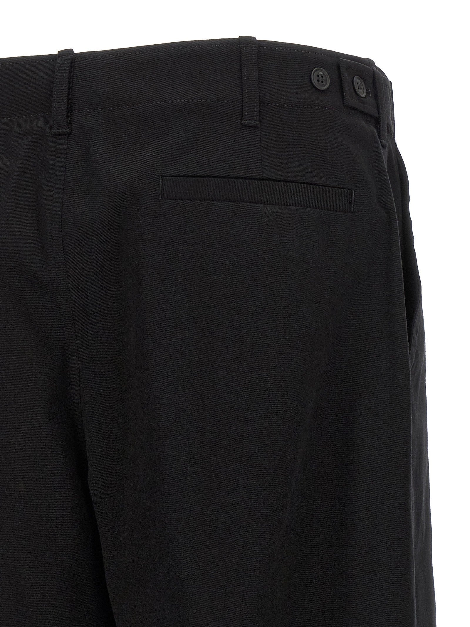 Fendi Gabardine Trousers Black