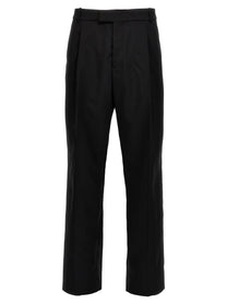Alexander McQueen Gabardine Wool Pants Black