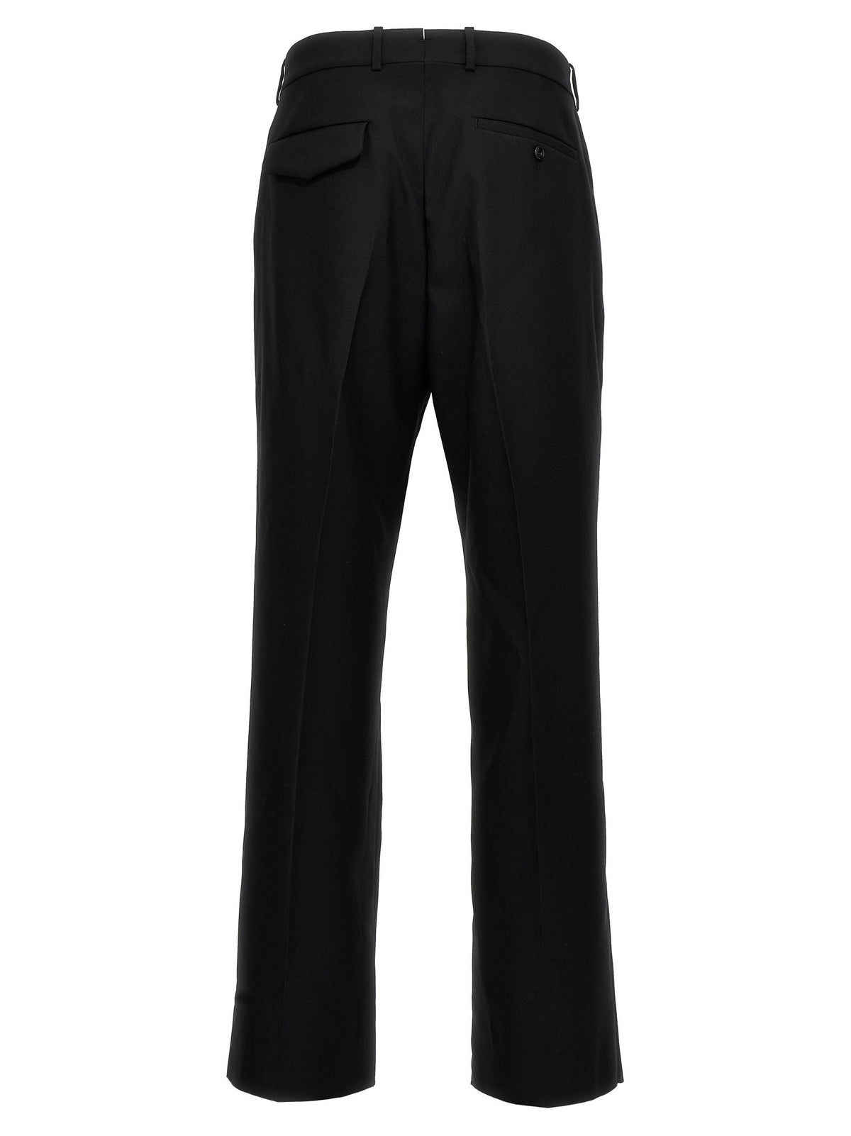 Alexander McQueen Gabardine Wool Pants Black