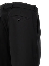 Alexander McQueen Gabardine Wool Pants Black