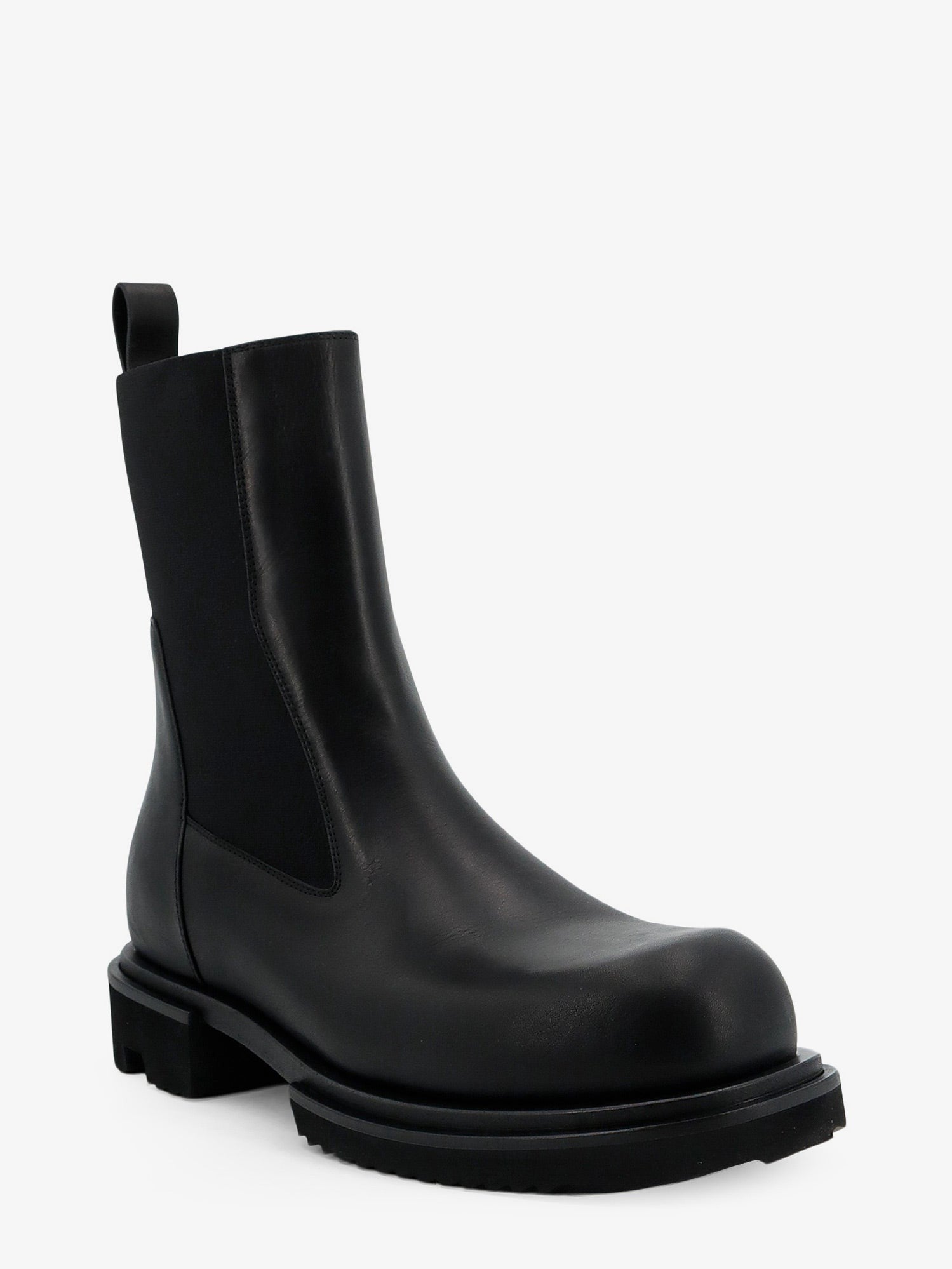 Rick Owens Men's Gabe Leather Beatle Boots Black