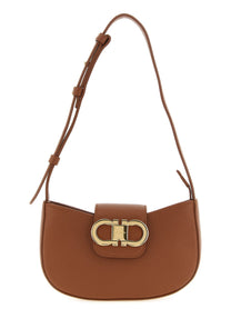 Ferragamo Gabry Mini Shoulder Bag Brown